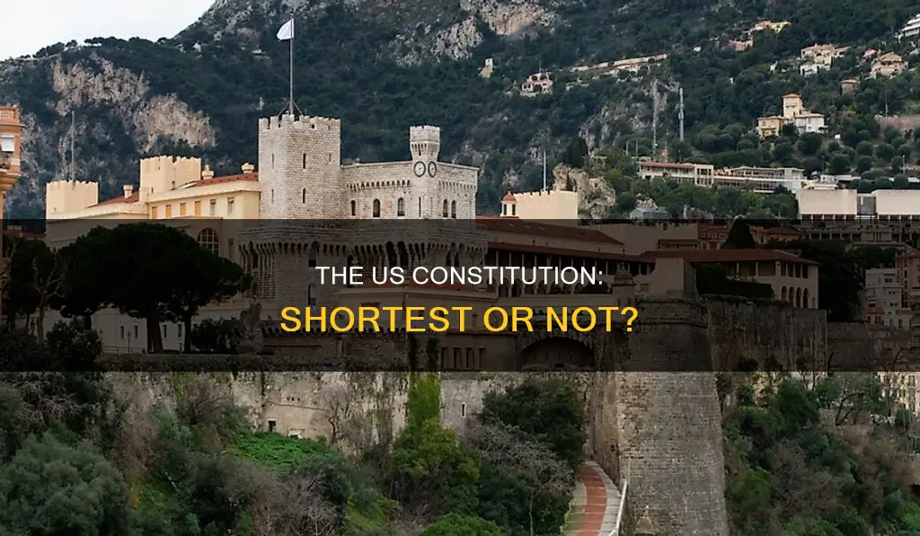 is the us constitution the shortest written constitution