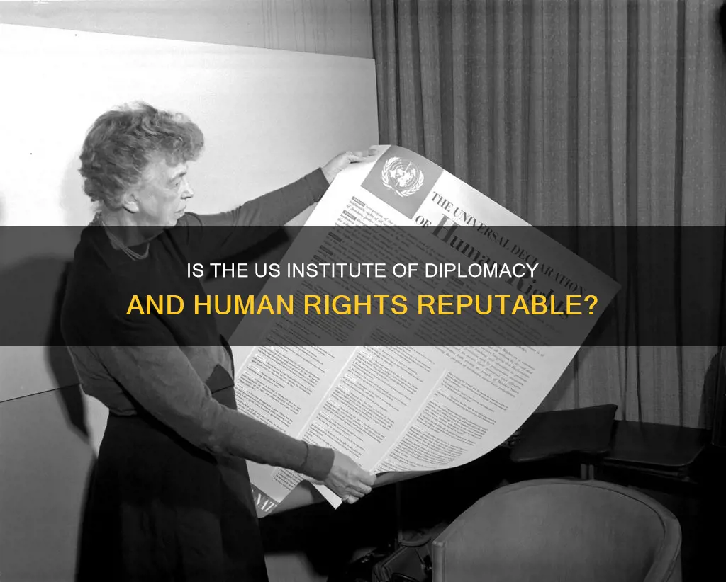 is the us institute of diplomacy and human rights legit