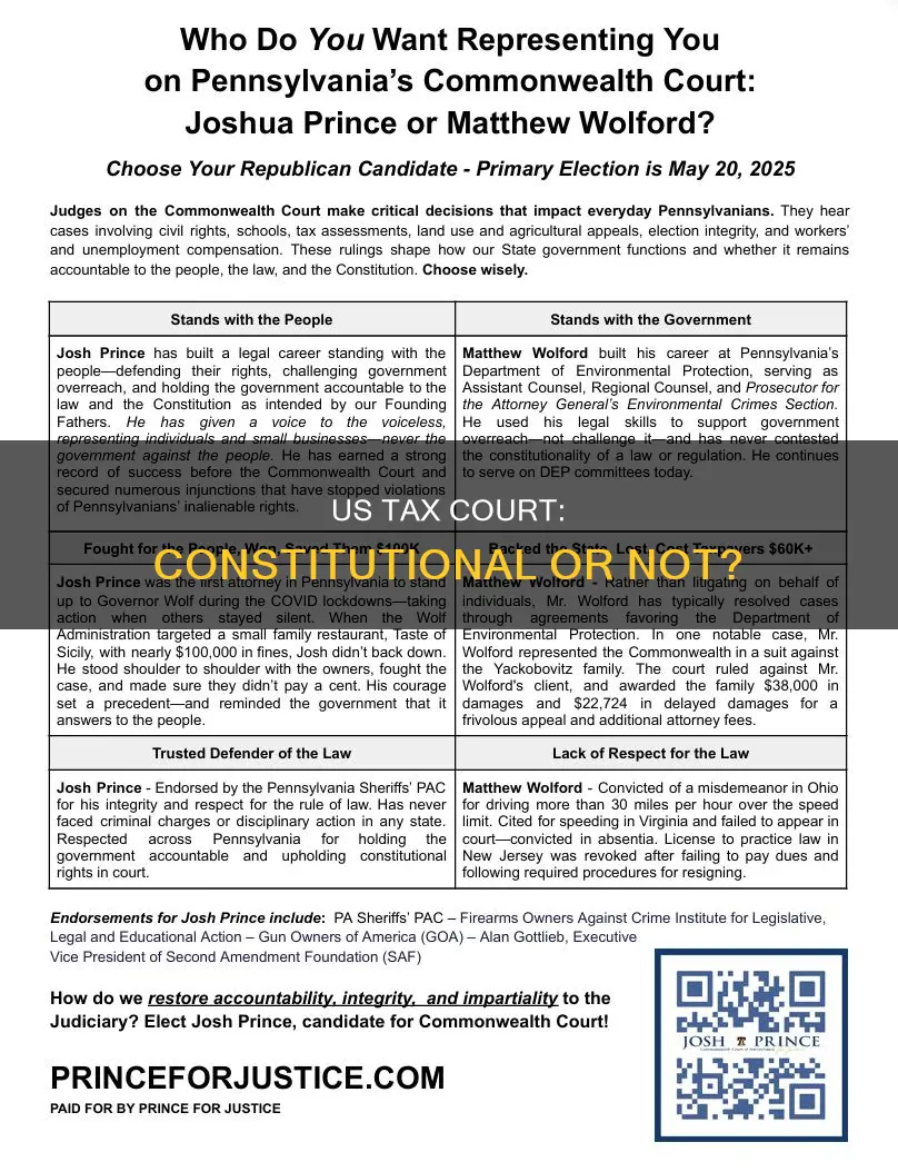 is the us tax court a constitutional court