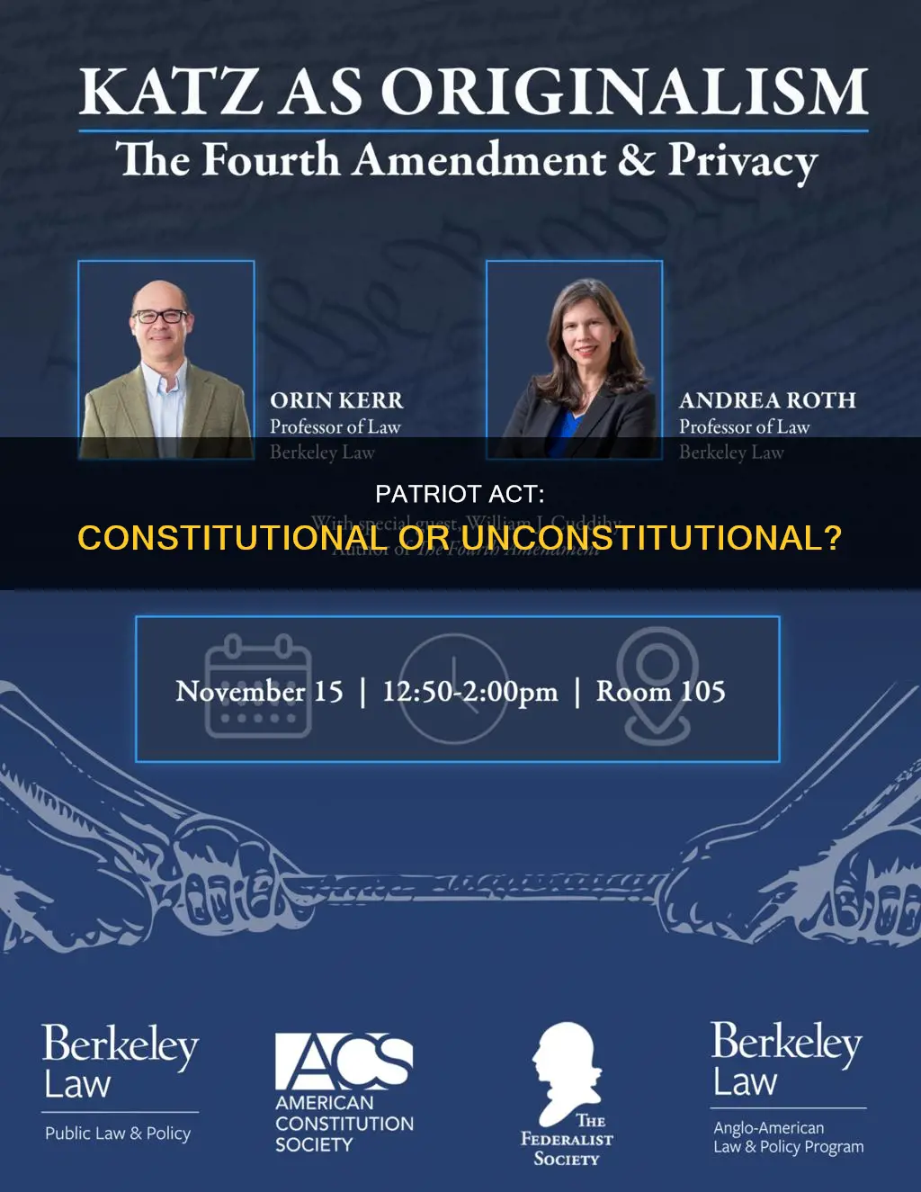 is the usa patriot act of 2001 constitutional