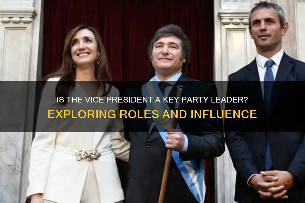 is the vice president a leader of their political party