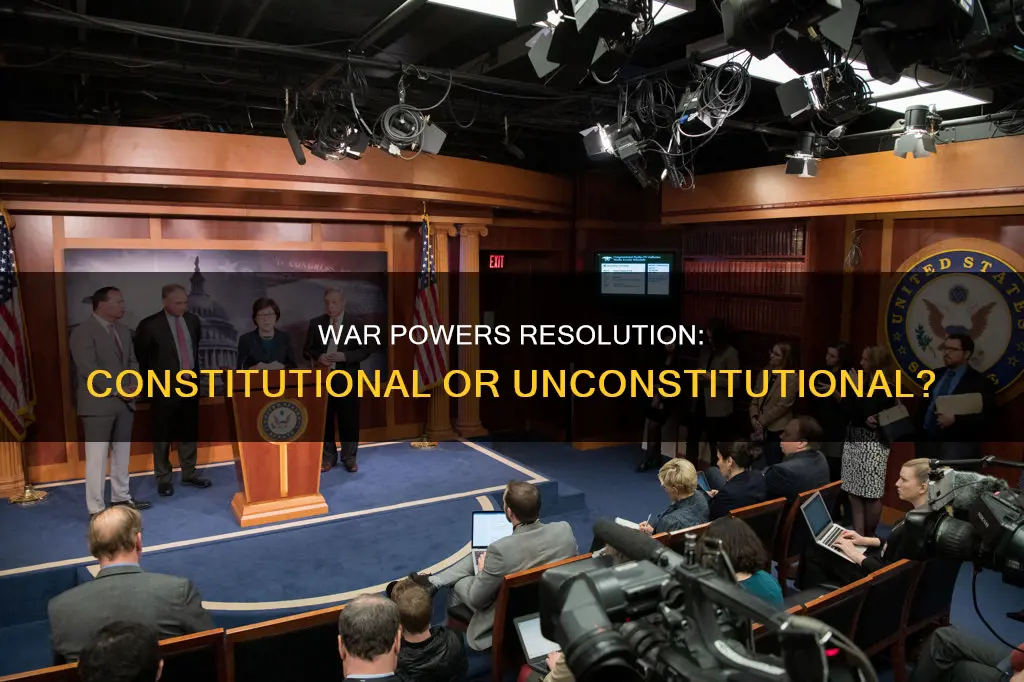 is the war powers resolution of 1973 constitution