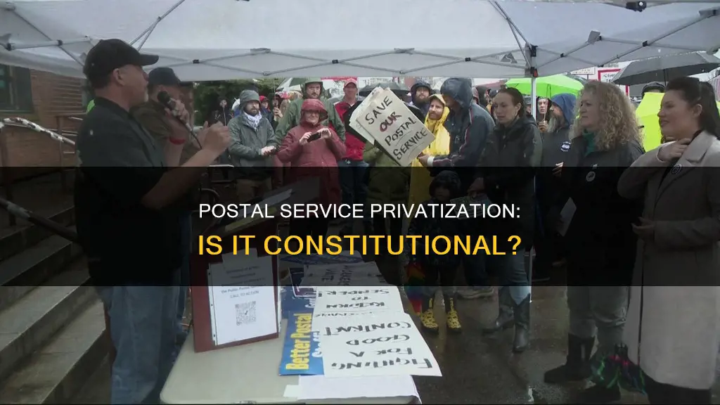 is the white house selling the postal service constitutional