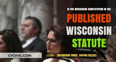 Wisconsin Statute: Where's the Constitution?