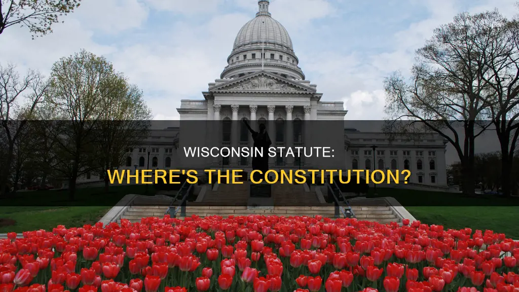 is the wisconsin constitution in the published wisconsin statute