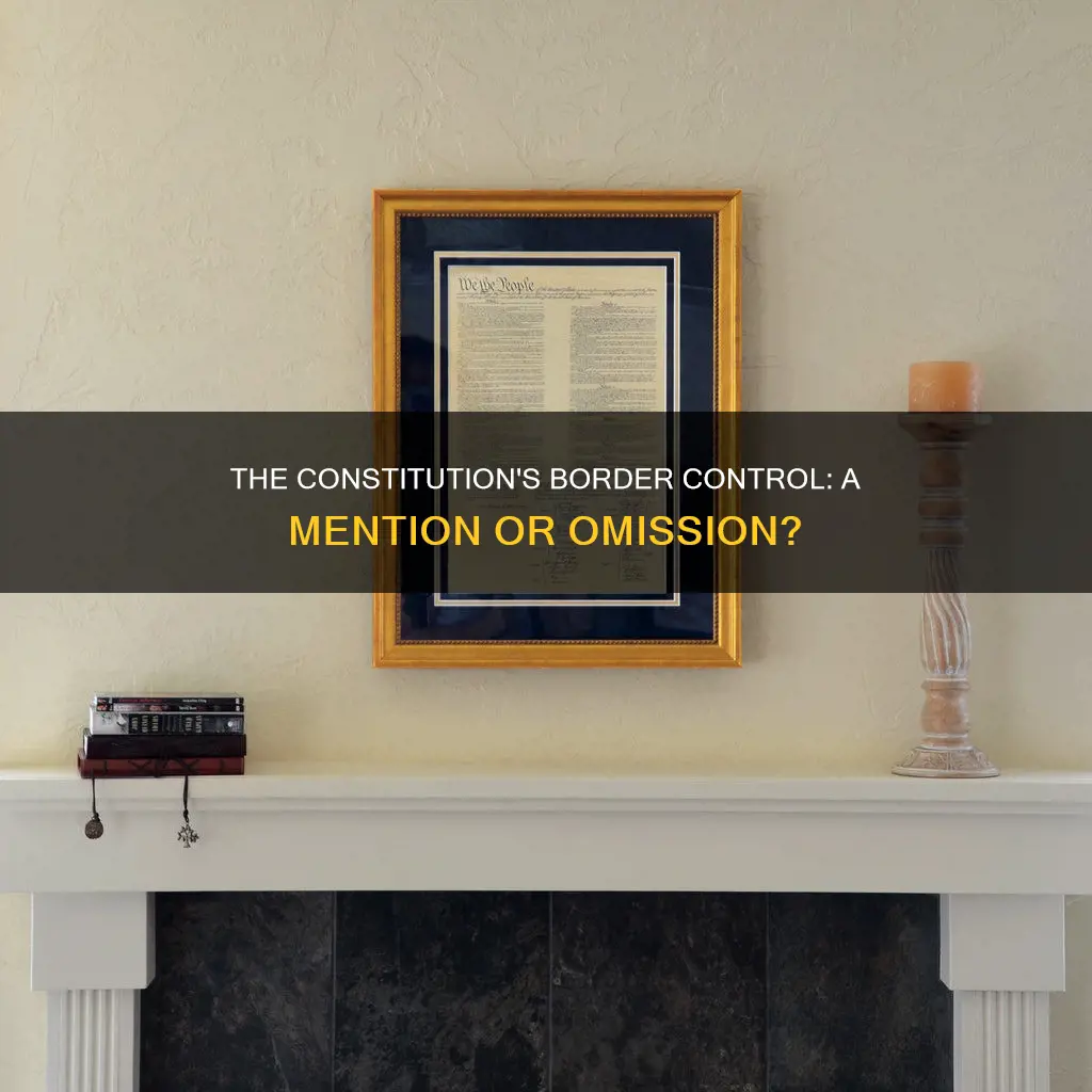 is the word border ever mentioned in the constitution