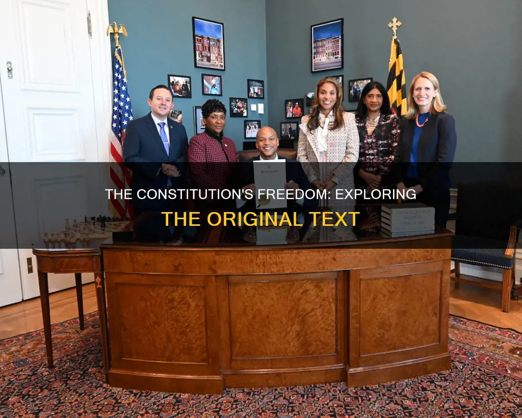 is the word freedom in the original constitution