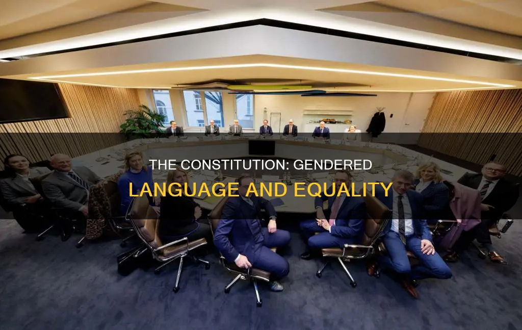 is the word man or woman in the constitution
