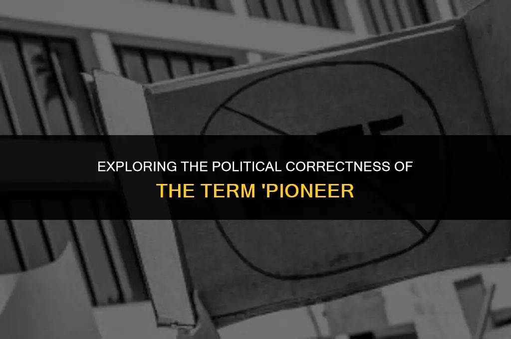 is the word pioneer politically correct