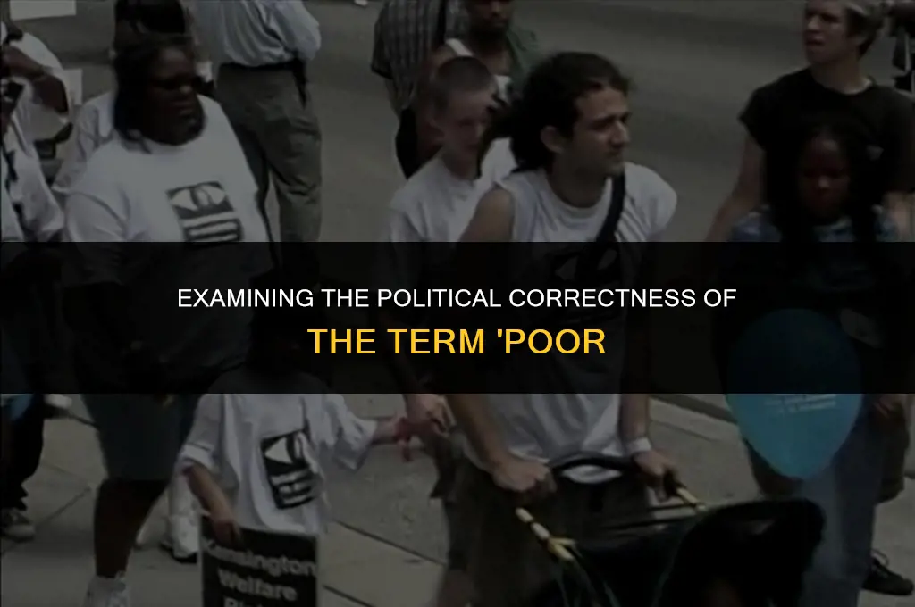 is the word poor politically correct