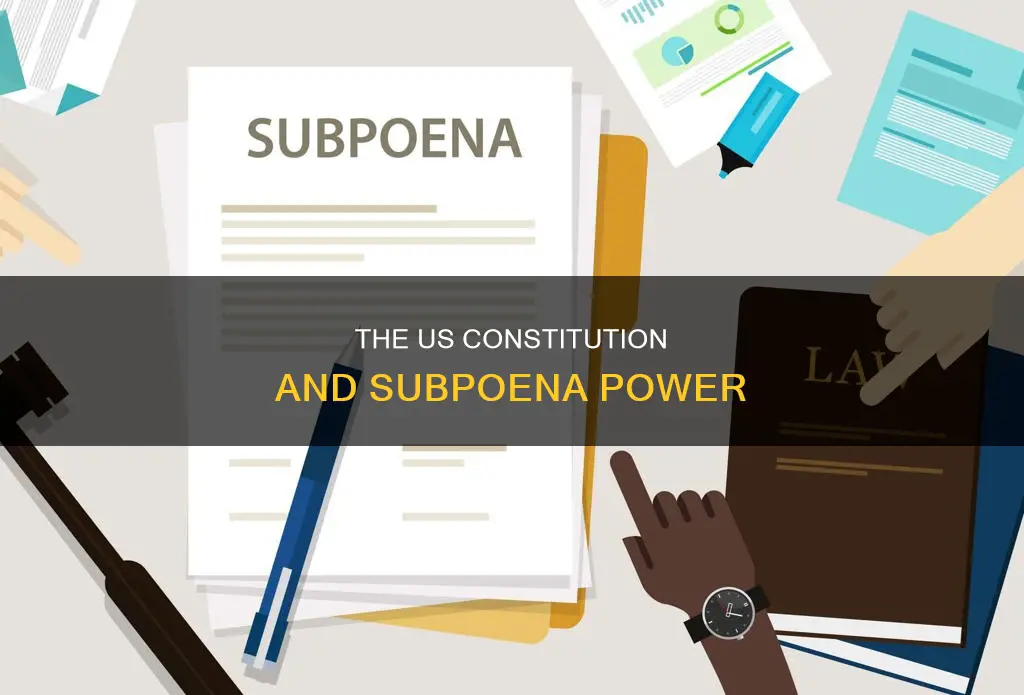 is the word subpoena in the us constitution