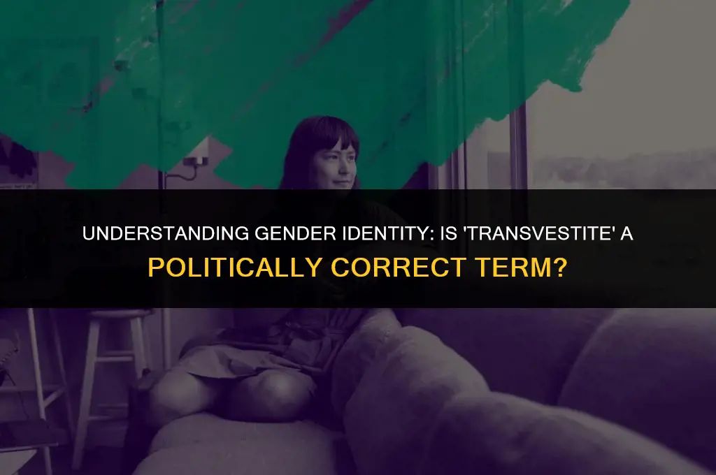 is the word transvestite politically correct