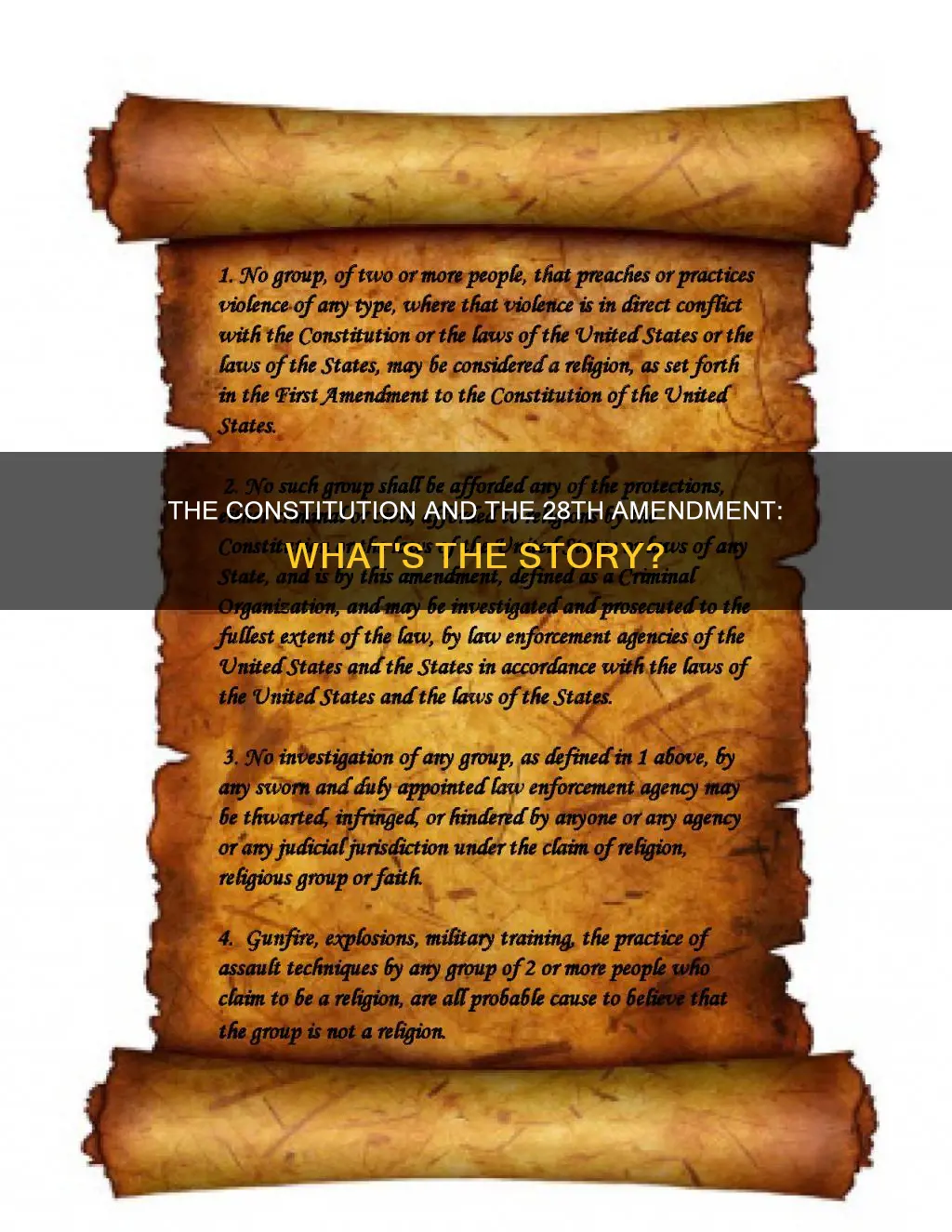 is there a 28 amendment to the constitution