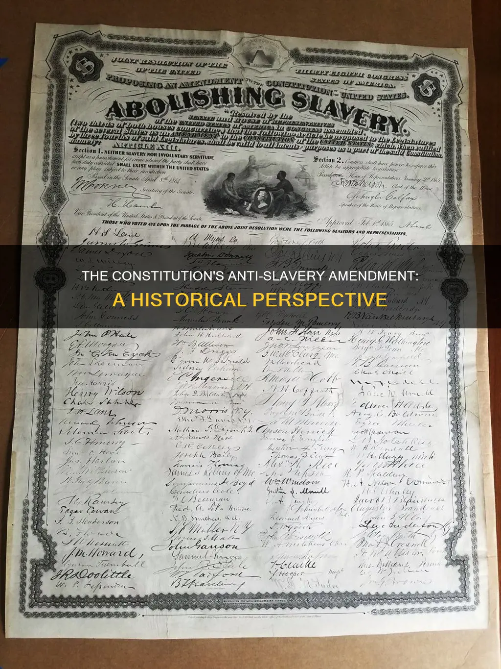 is there a constitutional amendment banning slavery