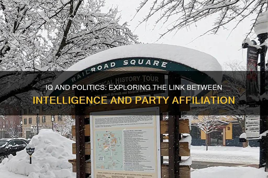 is there a correlation between iq and political party