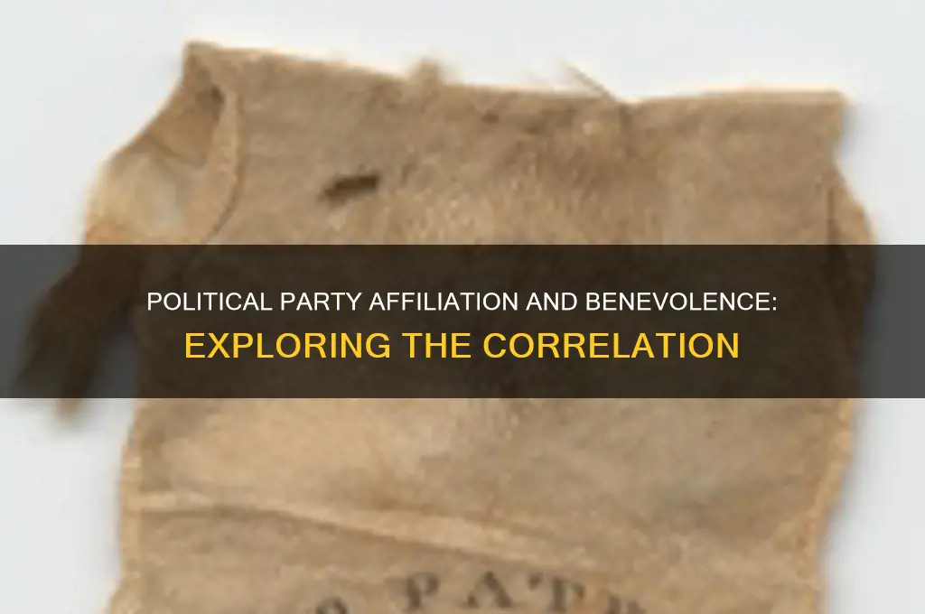 is there a correlation between political party and benevolence