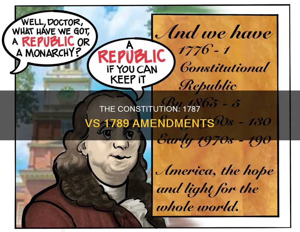 is there a difference between the 1787 and 1789 constitution