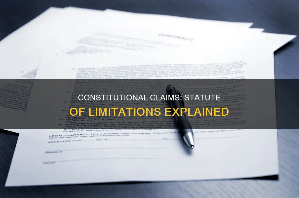 is there a statute of limitations on constitutional claims