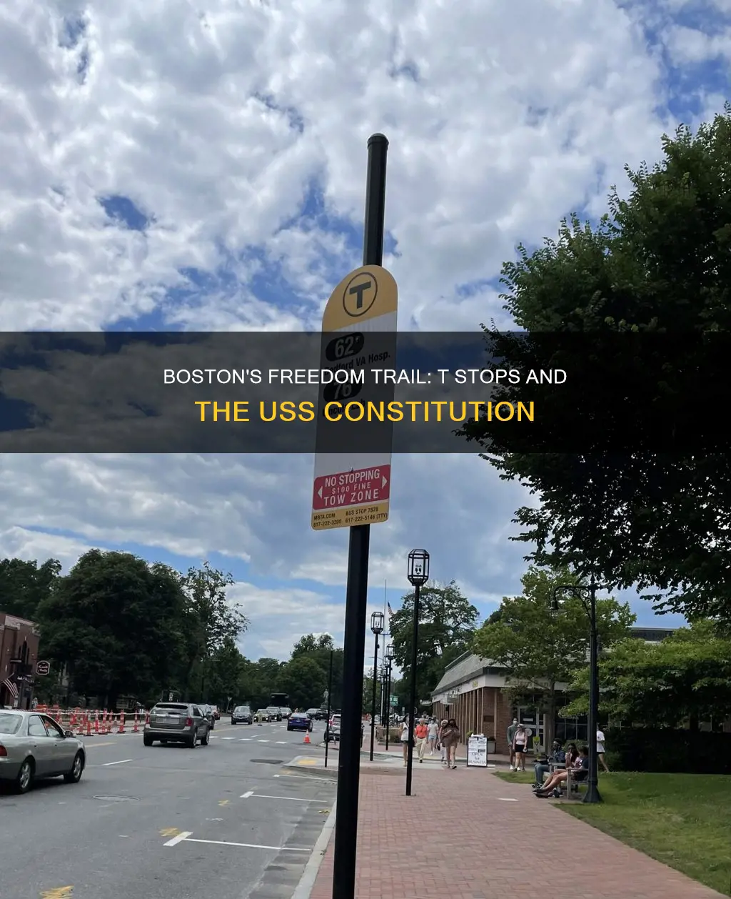 is there a t stop near the uss constitution