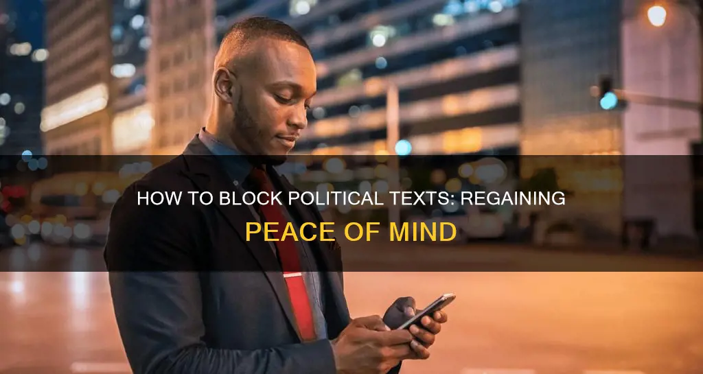 is there a way to stop all political texts