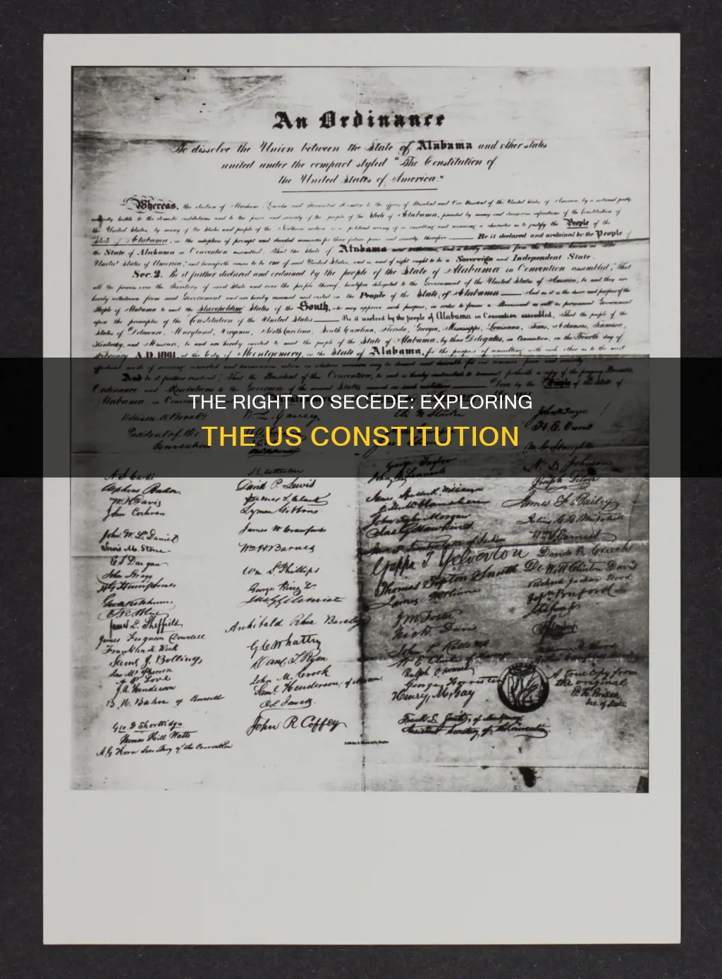 is there in the constitution of usa in to succed