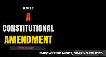 Title IX: Constitutional Amendment or Not?