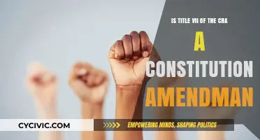 Title VII of CRA: Constitutional Amendment or Not?