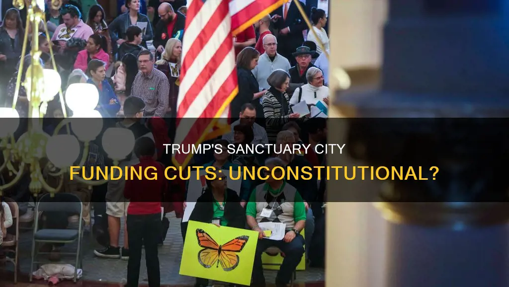 is trump cutting funding to sanctuary cities constitutional