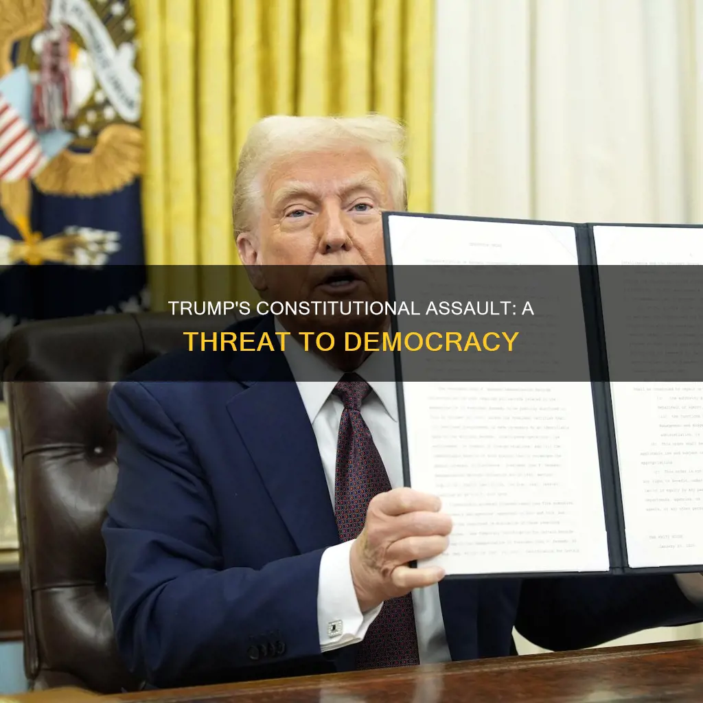 is trump engaging in an assault on the constitution