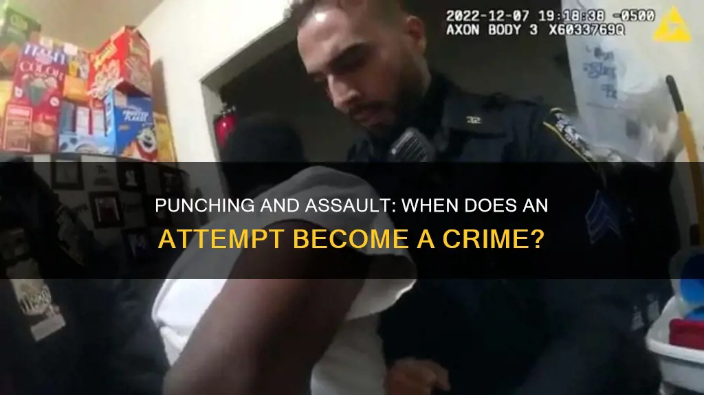 is trying to punch enough to constitute assault