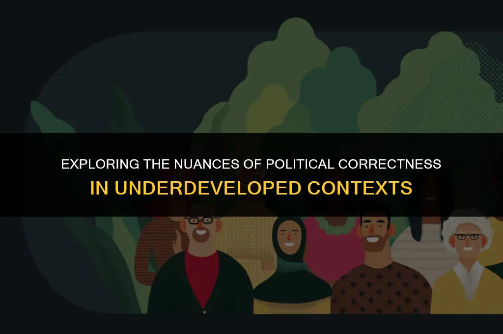 is underdeveloped politically correct