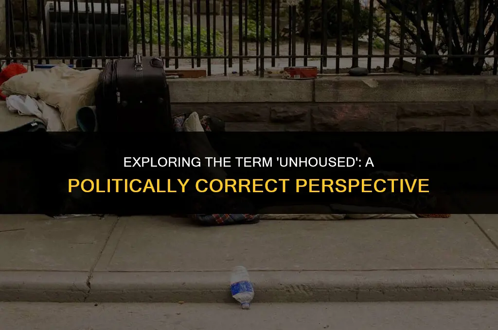 is unhoused politically correct