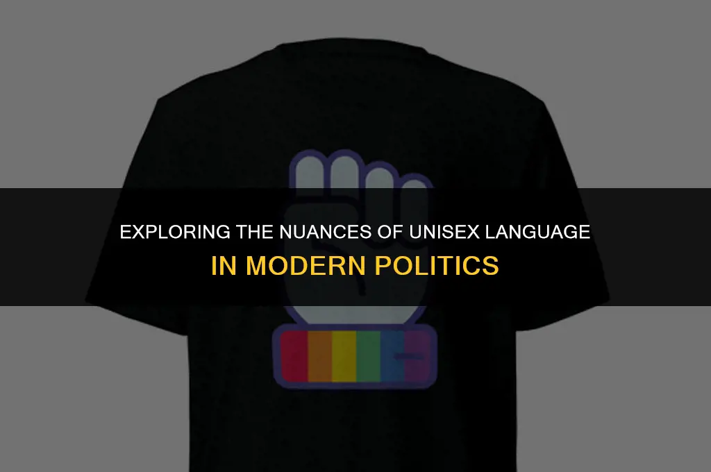 is unisex politically correct