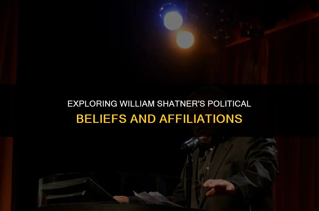 is william shatner political affiliation