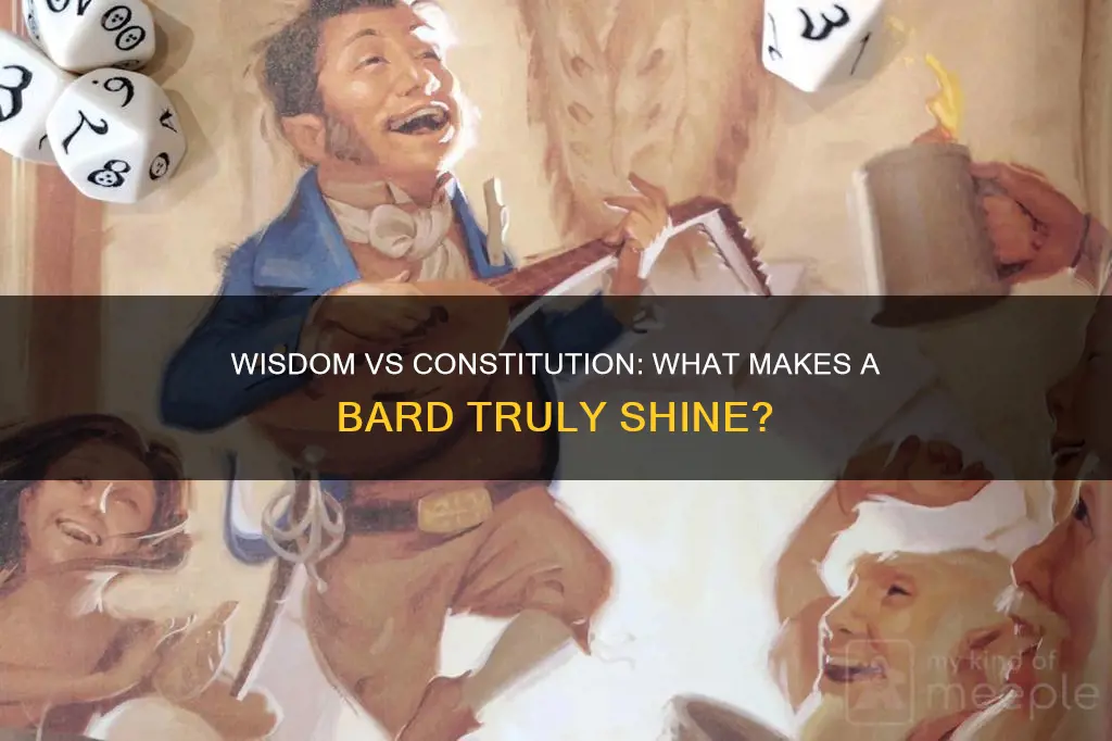 is wisdom or constitution mor important for a bard