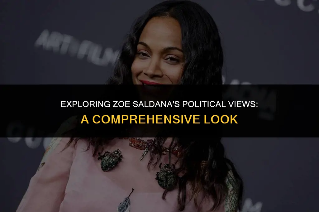 is zoe saldana political affiliation