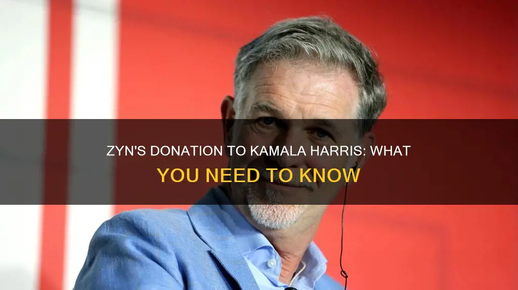 is zyn donating to kamala harris