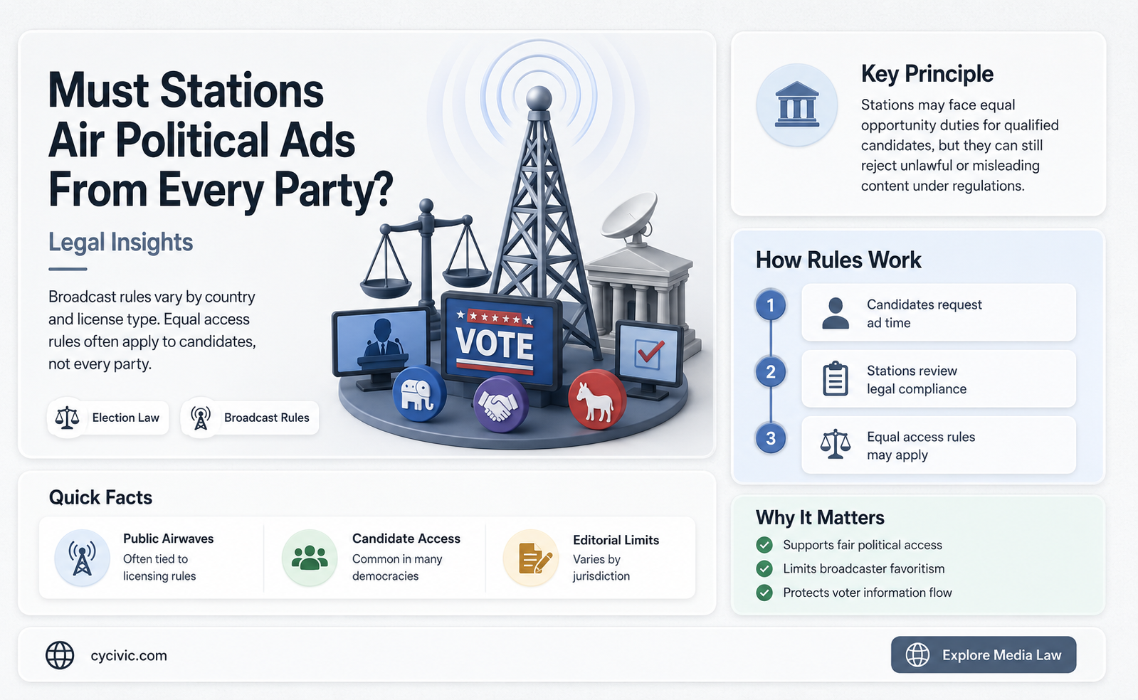 are stations required to carry political ads from all parties