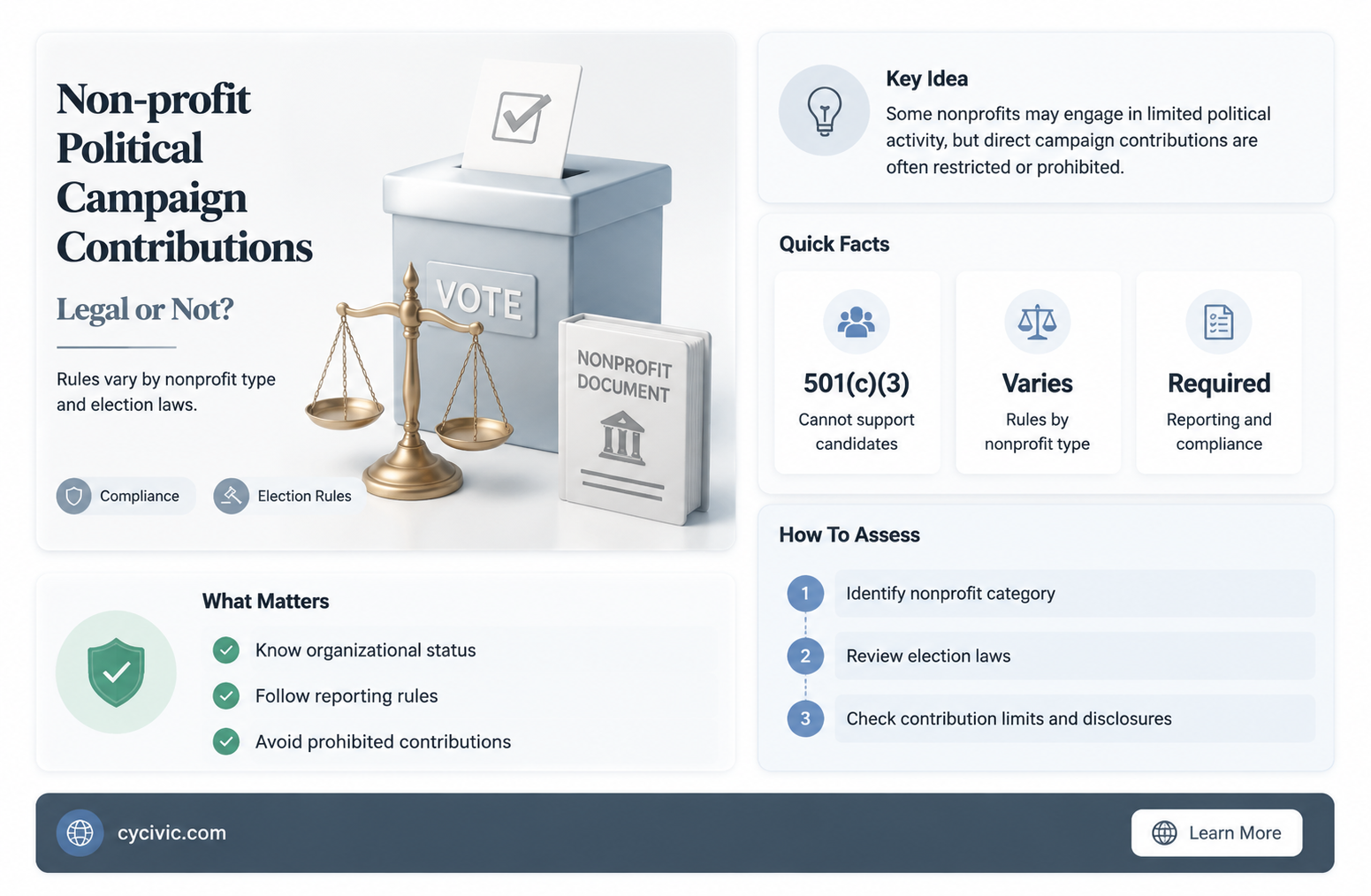 can 503 c 3 organizations contribute to political campaigns
