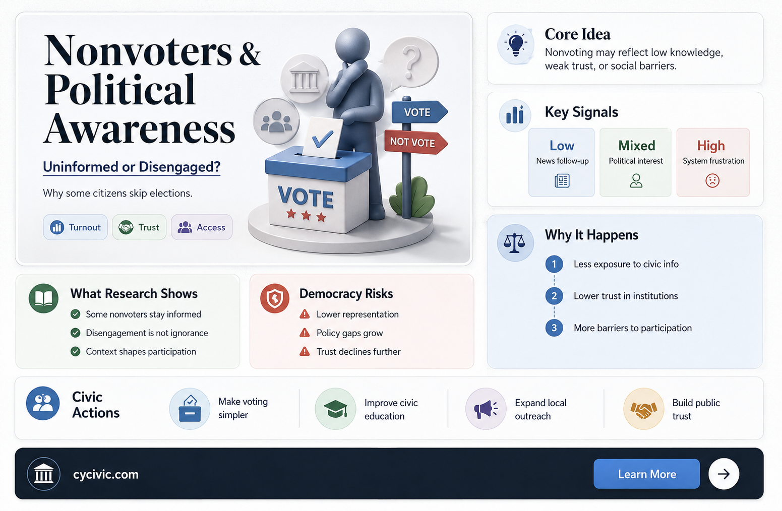 are nonvoters uninformed in politics