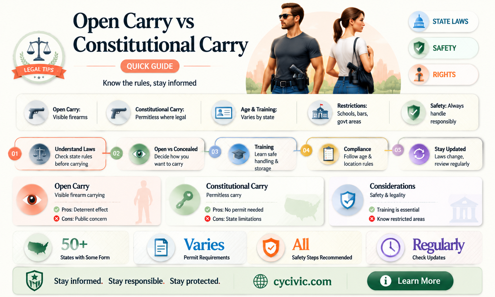 are open carry and constitutional carry the same thing