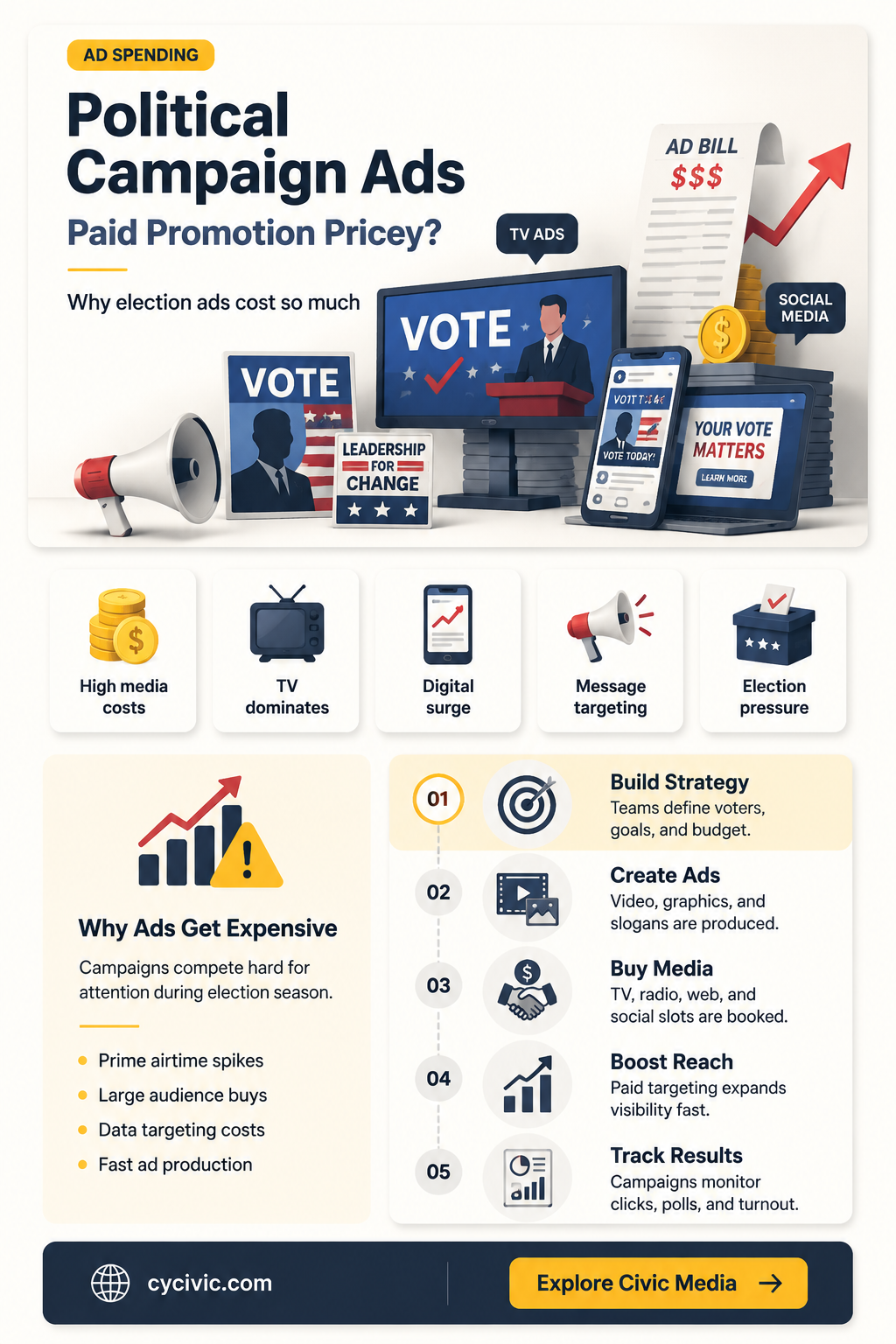 are paid ads expensive in a political campaign
