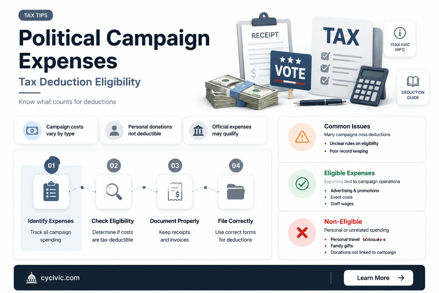 are political campaign expenses tax deductible