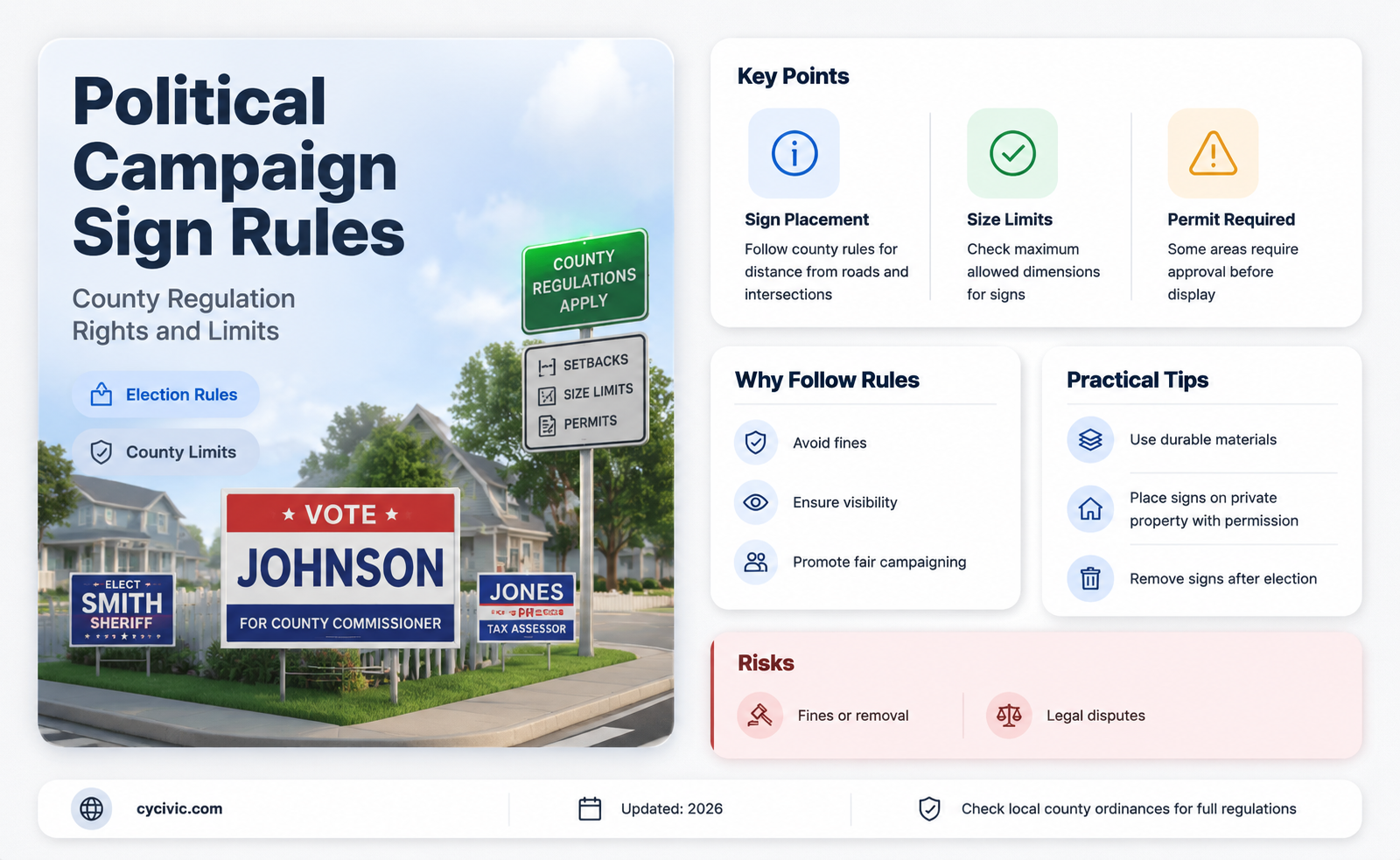 can a county regulate the number of political campaign signs