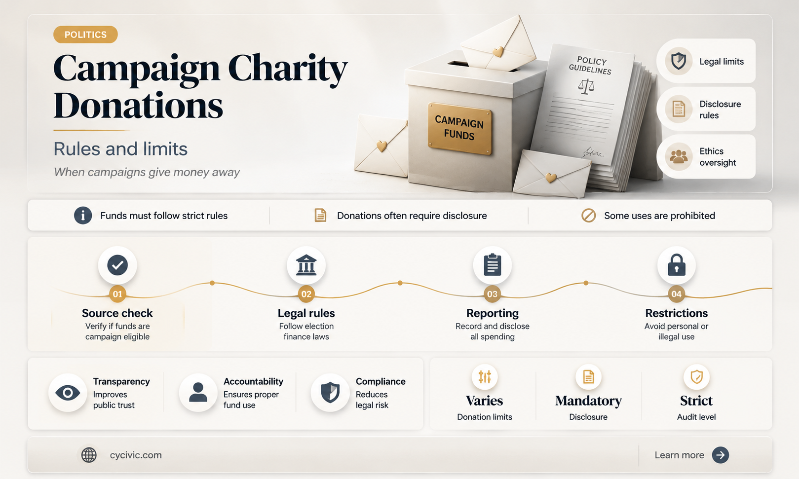 can a political candidate give campaign money to a charity