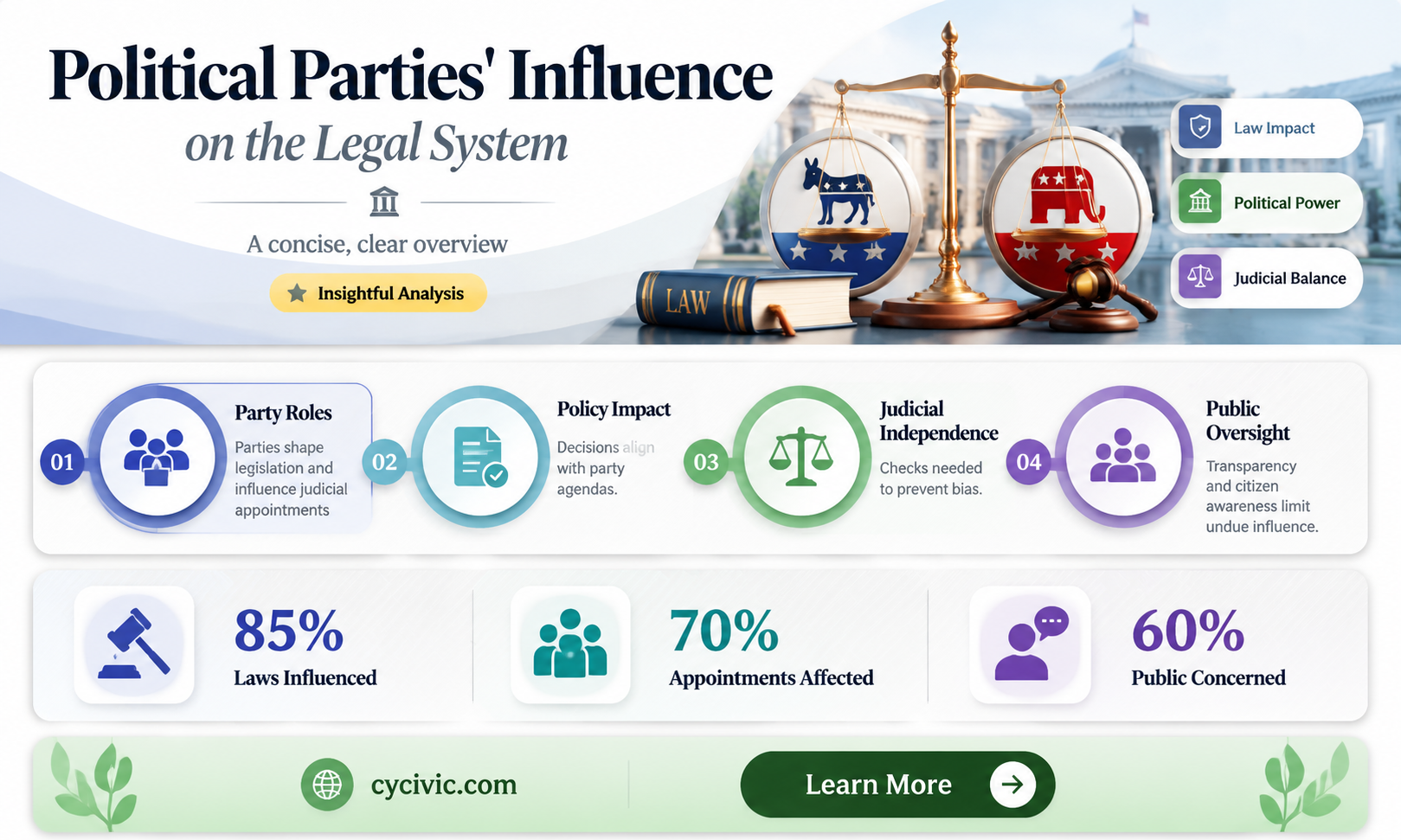 are political parties involved in the legal system