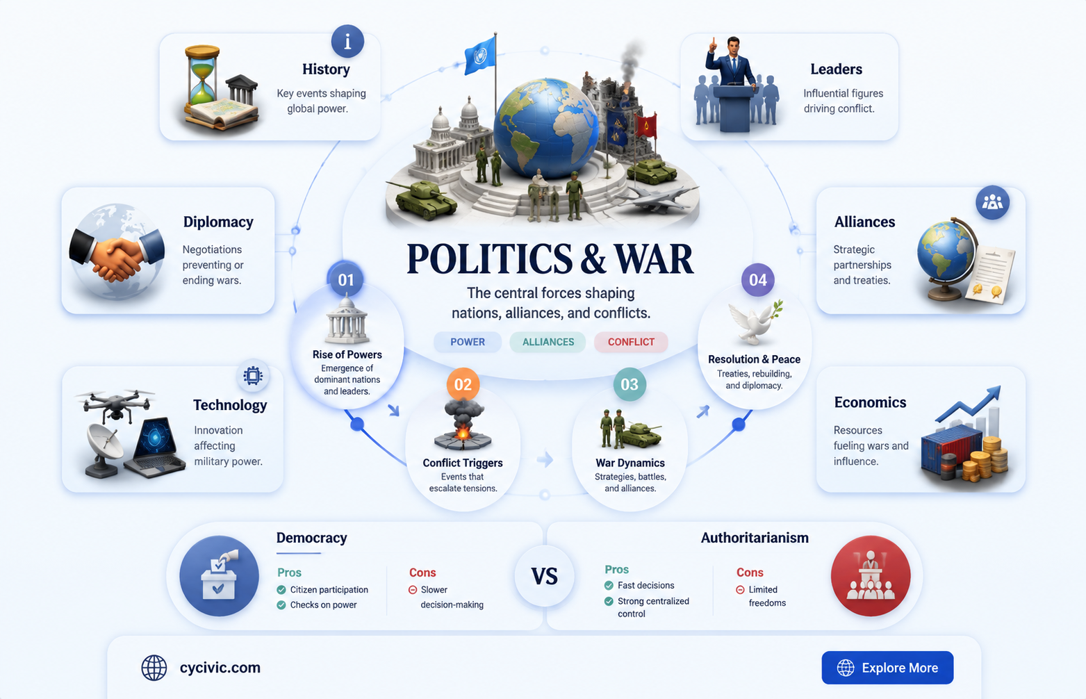 are politics and war related