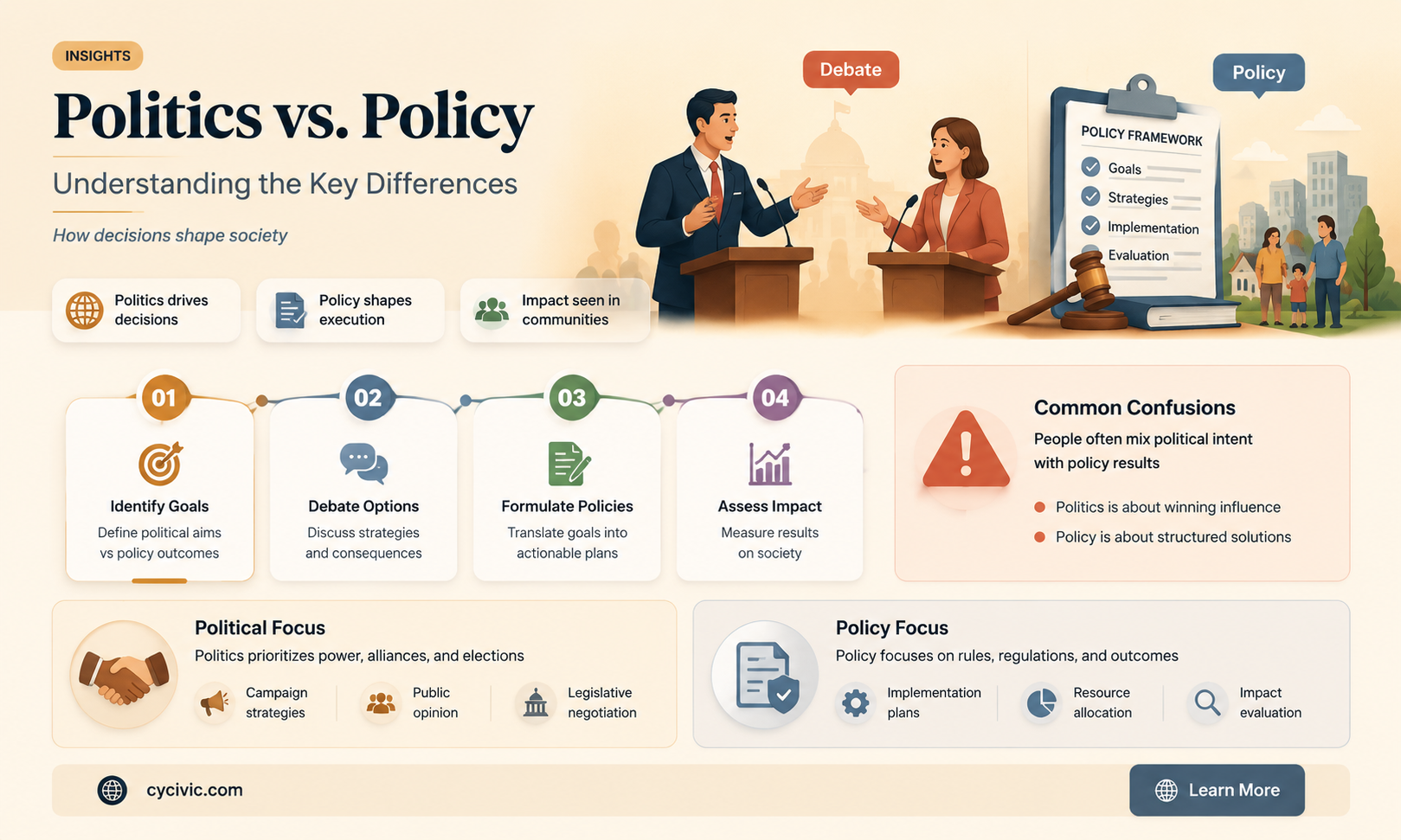 are politics and policy differen