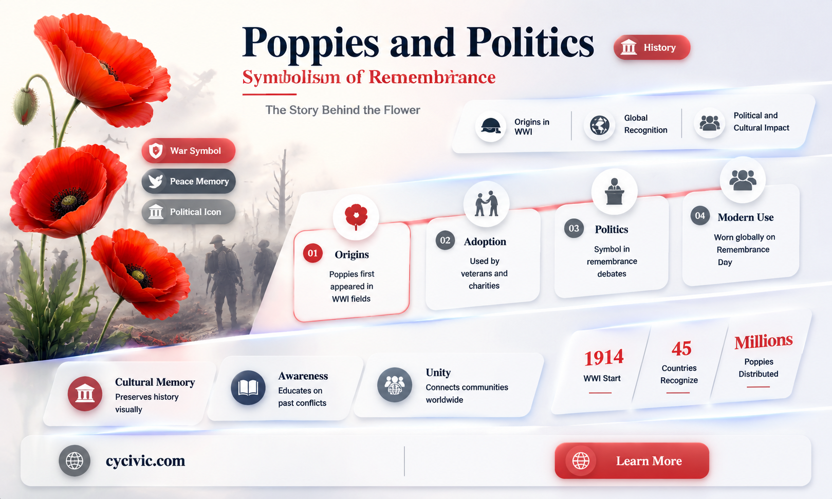 are poppies a political symbol