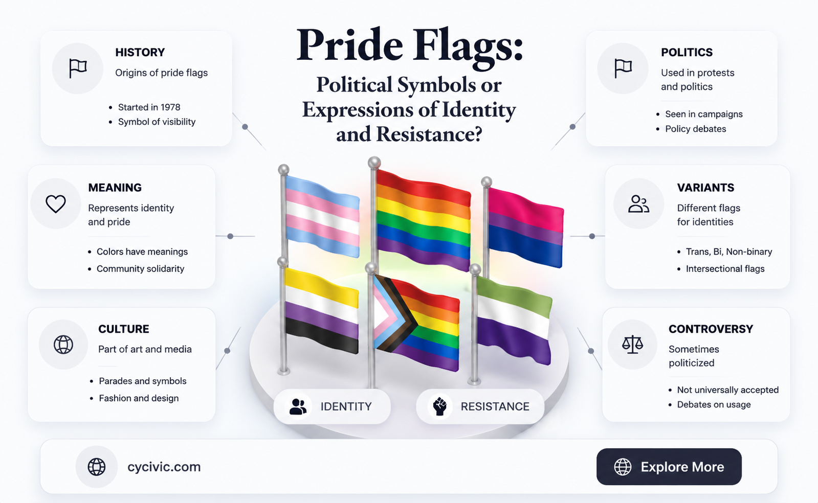 are pride flag political symbol
